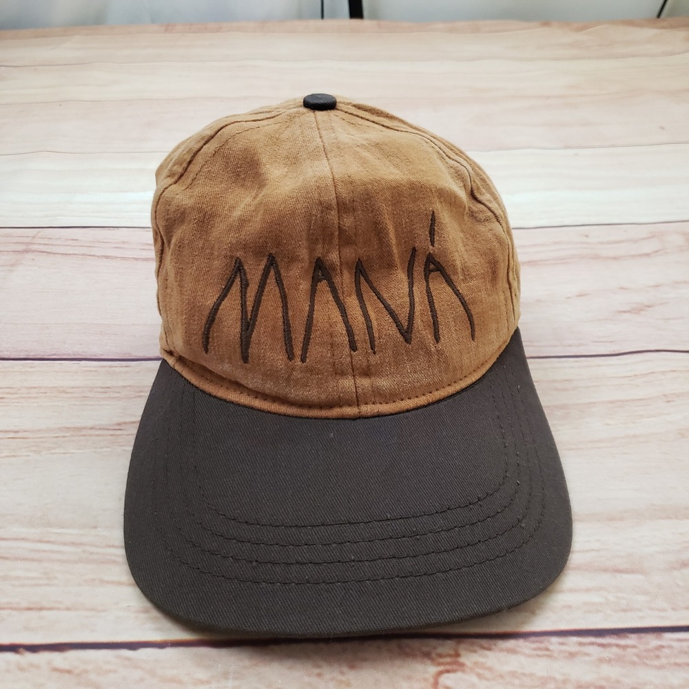 Vintage‎ Mana Band Hat Cuando Los Angeles Lloran Snapback Corduroy Tan Brown USA